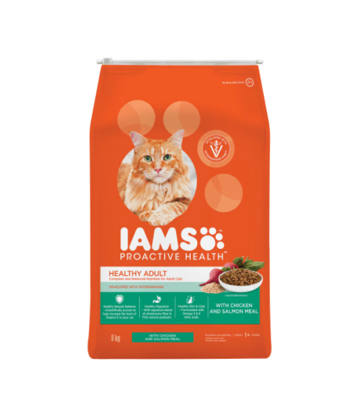 IAMS PH ADULT WITH CHICKEN & SALMON 3KG 8KG - Image 3