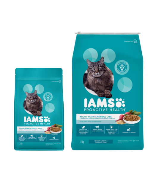 IAMS PH INDOOR WEIGHT & HAIRBALL 3KG 8KG