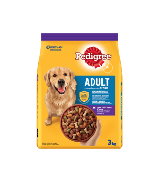 PEDIGREE ADULT LAMB & VEGETABLES 1.5KG 3KG - Image 3
