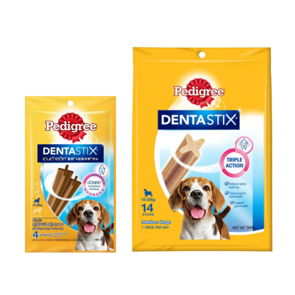 PEDIGREE DENTASTIX MEDIUM 98G & 344G
