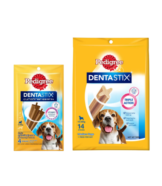 PEDIGREE DENTASTIX MEDIUM 98G & 344G