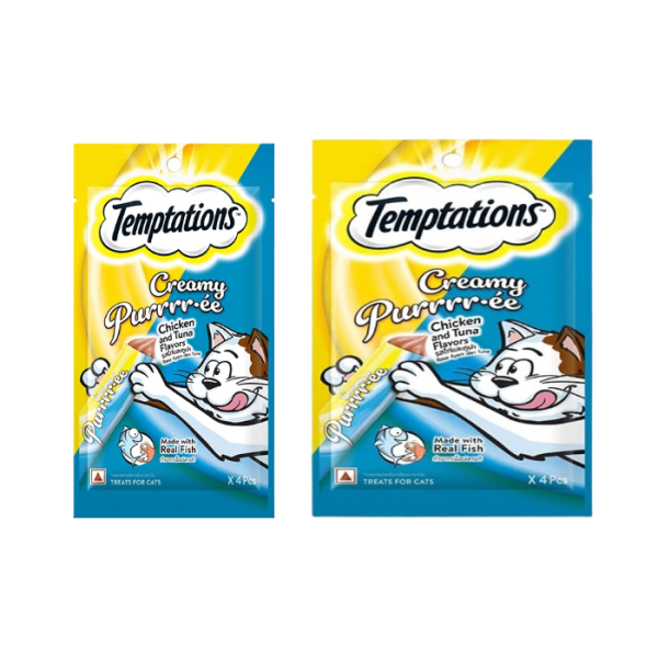 TEMPTATIONS CREAMY PUREE CHIC & TUNA