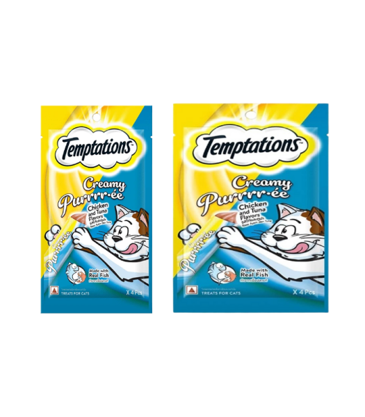 TEMPTATIONS CREAMY PUREE CHIC & TUNA