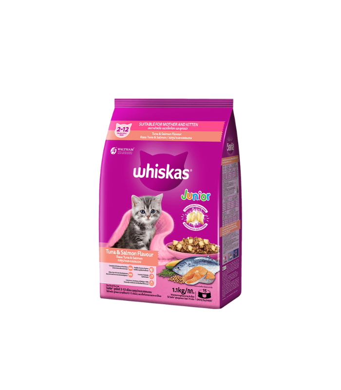 WHISKAS_Junior_Tuna_and_Salmon_Flavor_1_1kg_1742367565.png WHISKAS Junior Tuna and Salmon Flavor 1.1kg - Image 1