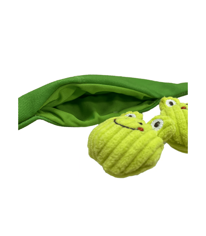 GiGwi Meow Than 1 Catnip Plush Cat Toy (Legume With Frogs) - Image 3