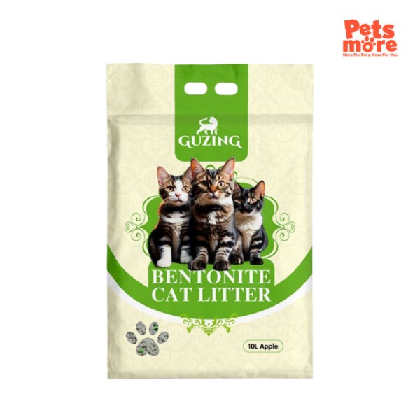 GUZING 10L Apple Bentonite Cat Litter