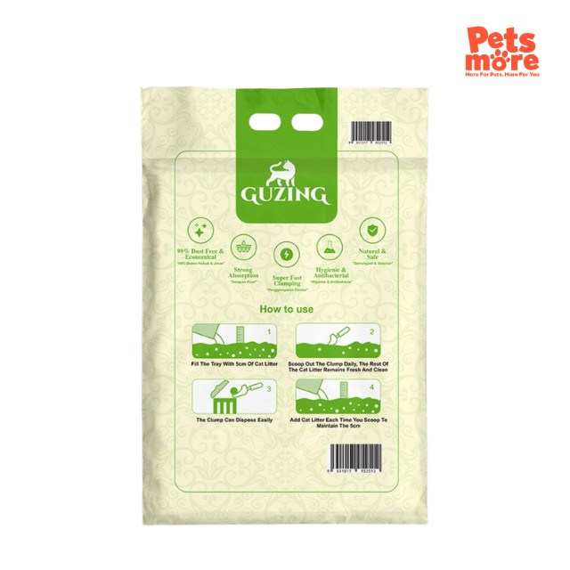 GUZING 10L Apple Bentonite Cat Litter - Image 2