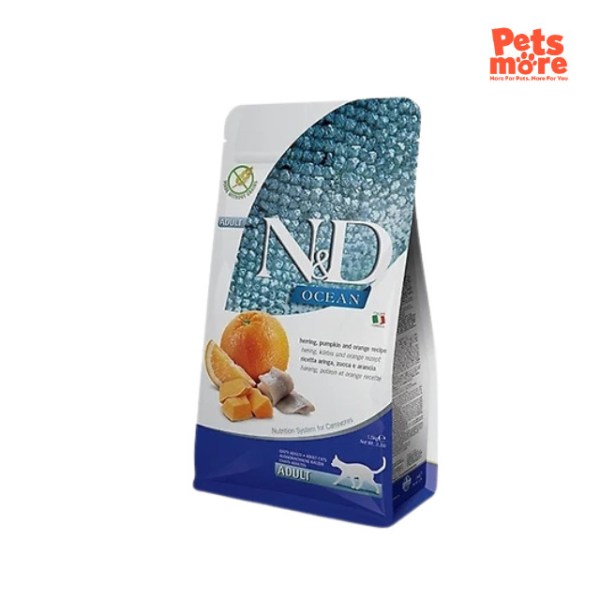 FARMINA N&D Ocean Herring & Orange Adult Cat Grain Free 5Kg