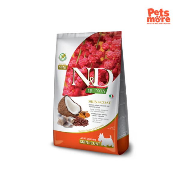 FARMINA N&D Quinoa Skin & Coat Herring Adult Dog Mini 2.5Kg