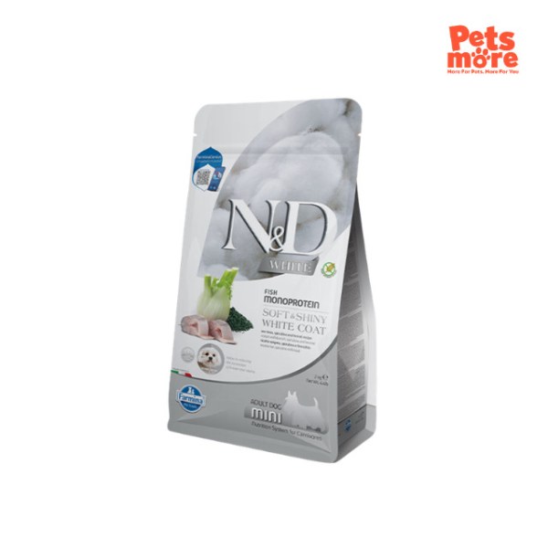 FARMINA N&D White Seabass, Spirulina Adult Dog Mini 2Kg