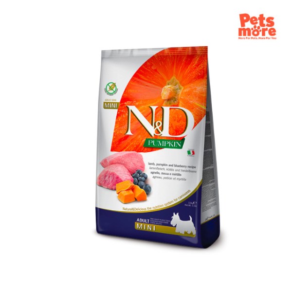 FARMINA N&D Pumpkin Lamb & Blueberry Adult Dog Mini 2.5Kg