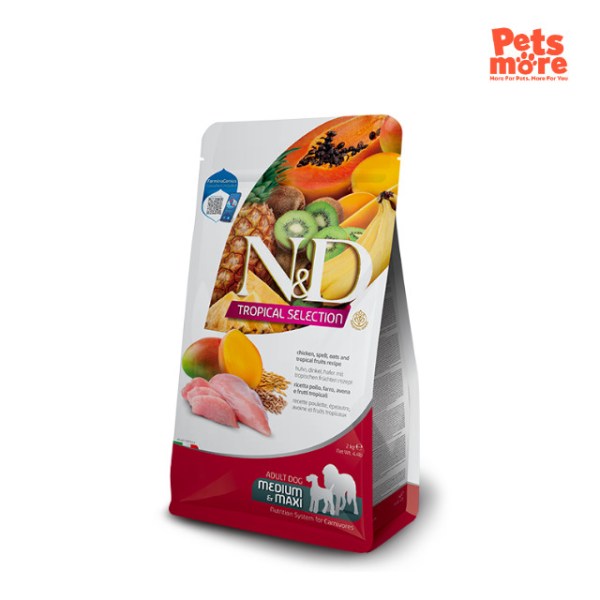 FARMINA N&D Tropical Selection Chicken Adult Dog Medium/Maxi 10Kg