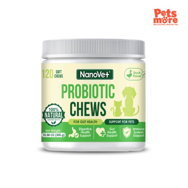 NANOVET Chews Probiotic Bites - 120chew