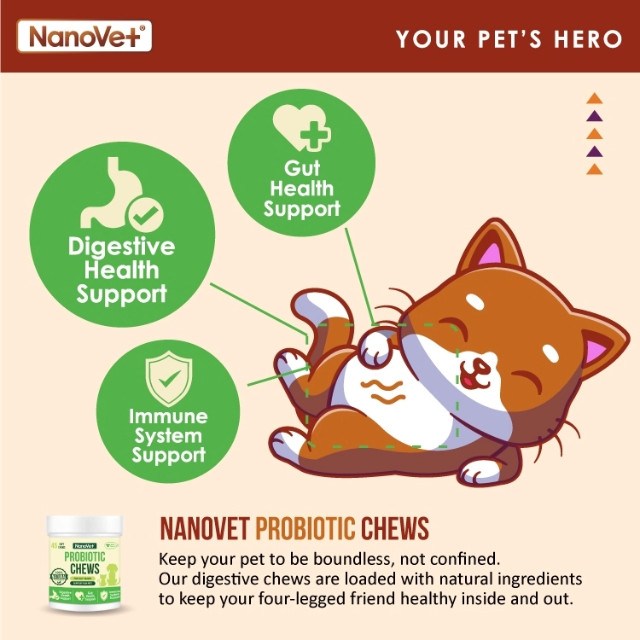 NANOVET Chews Probiotic Bites - 120chew - Image 3