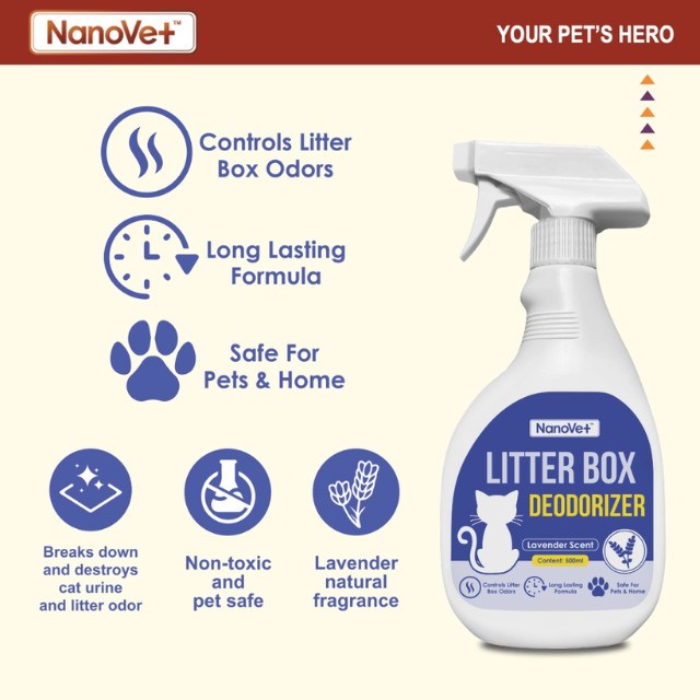 NANOVET Litter Box Deodorizer 500ml - Image 3