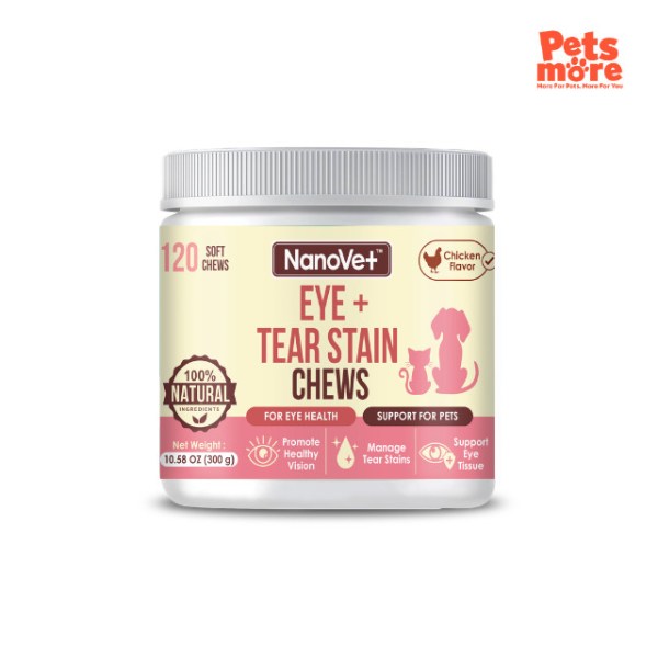 NANOVET Chews Eye + Tear Stain Chews - 120chew