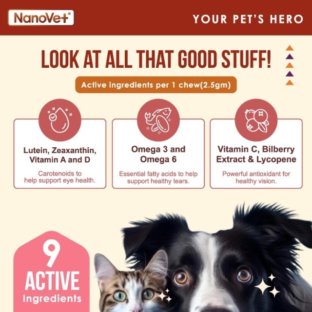 NANOVET Chews Eye + Tear Stain Chews - 120chew - Image 3
