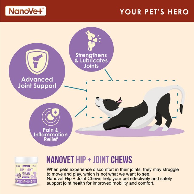 NANOVET Chews Hip & Joint -120chew - Image 2