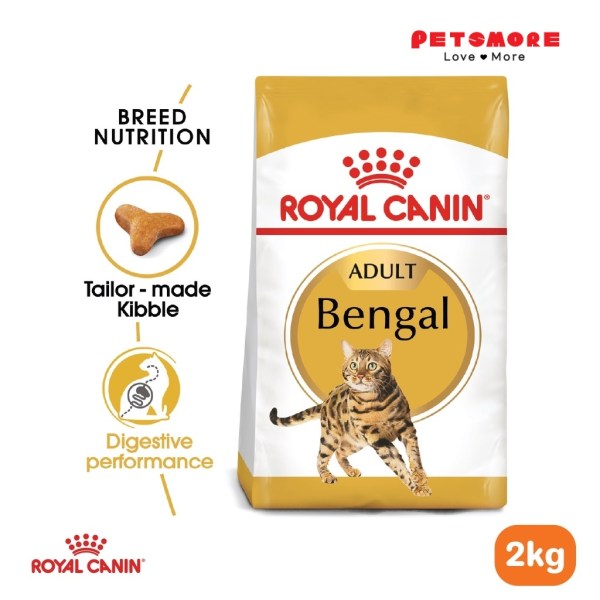 ROYAL CANIN Bengal Adult (2kg) Dry Cat Food Makanan Kucing – Feline Breed Nutrition