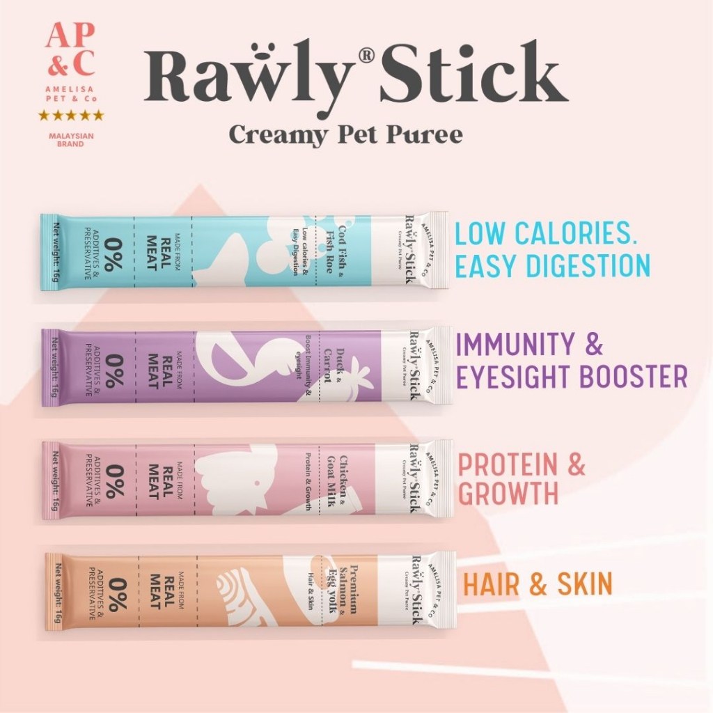 Amelisa Pet & Co. Rawly Stick Pet Puree (16g) - Image 4