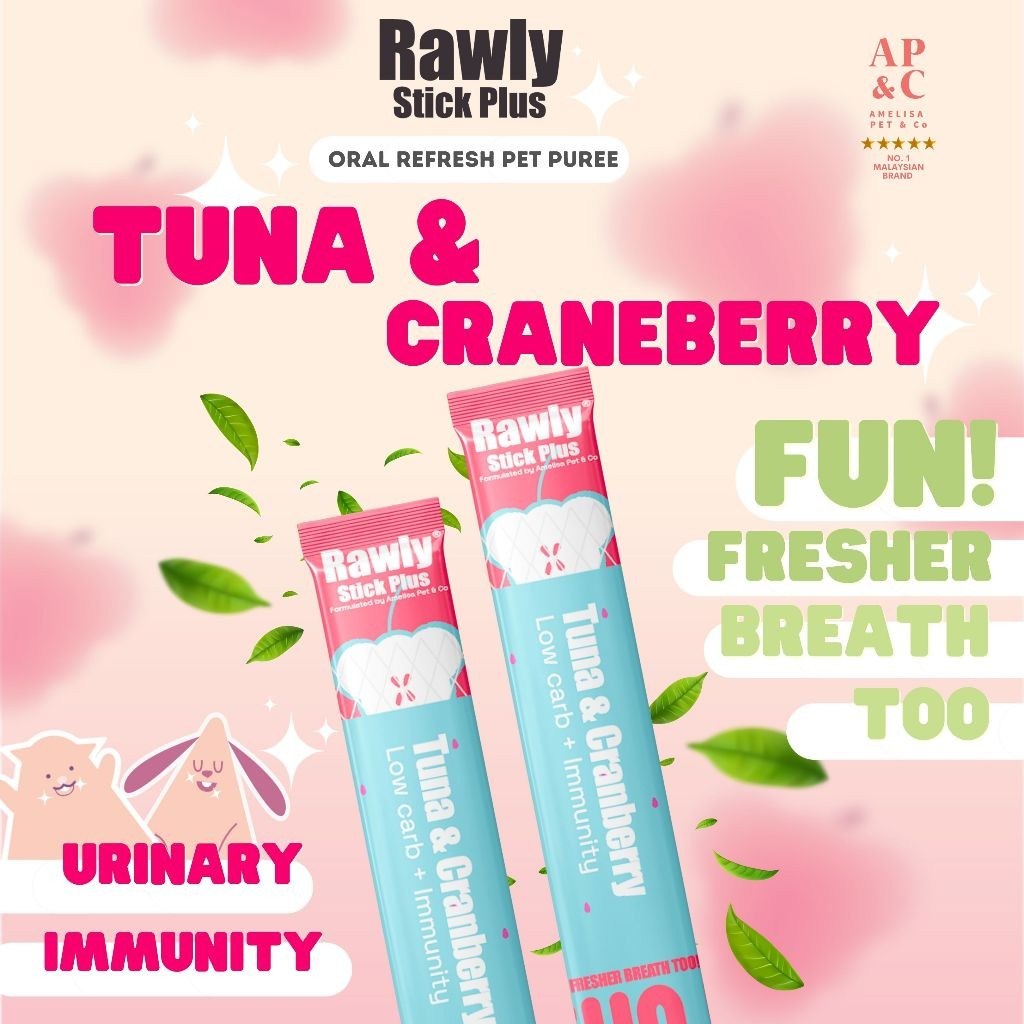 Amelisa Pet & Co. Rawly Stick Plus Put Puree Stick (4x16g) Cat Dog Treats - Image 3