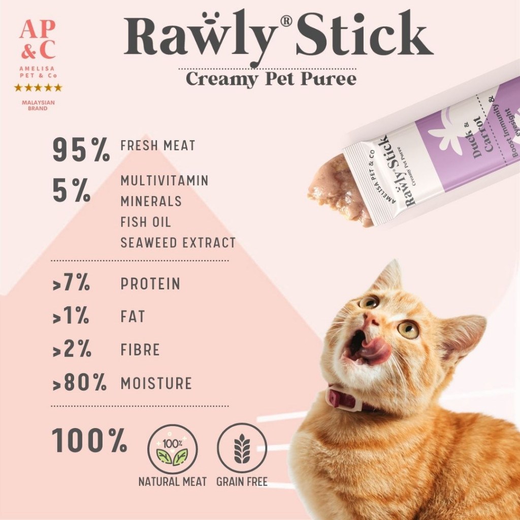 Amelisa Pet & Co. Rawly Stick Pet Puree 16g (25 Stick/Box) - Image 7