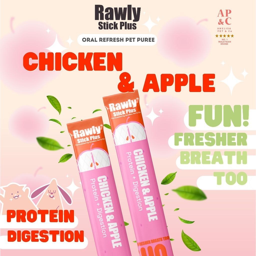 Amelisa Pet & Co. Rawly Stick Plus Put Puree Stick (16g) Cat Dog Treats - Image 5
