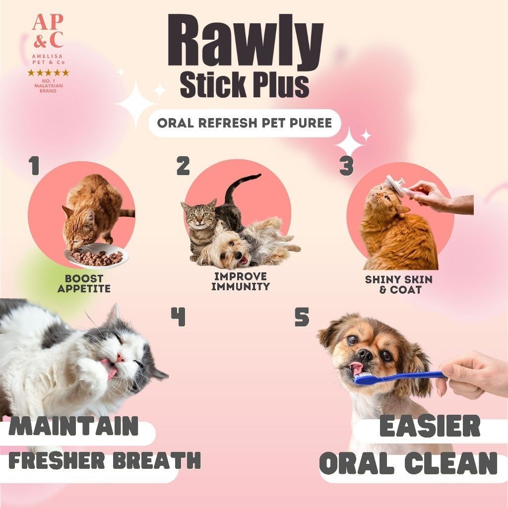 Amelisa Pet & Co. Rawly Stick Plus Put Puree Stick (16g) Cat Dog Treats - Image 8
