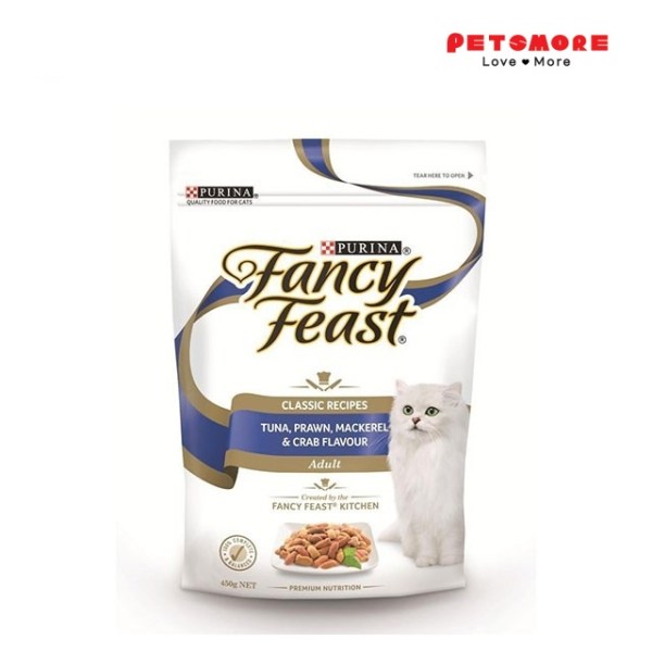 Fancy Feast Dry Tuna, Prawn, Mackerel & Crab Flavour 450g