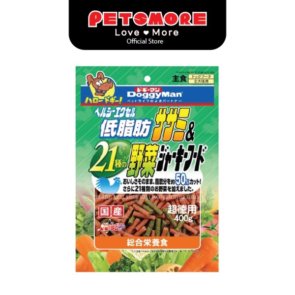DOGGYMAN Healthy Chicken Jerky with 21 Veggies (400g) Dog Treats