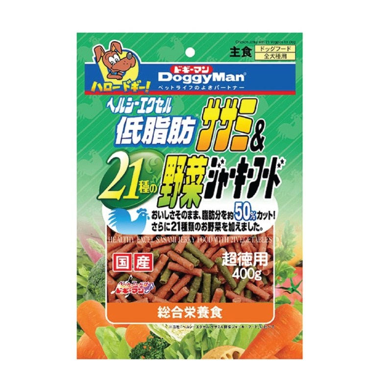 DOGGYMAN Healthy Chicken Jerky with 21 Veggies (400g) Dog Treats - Image 3