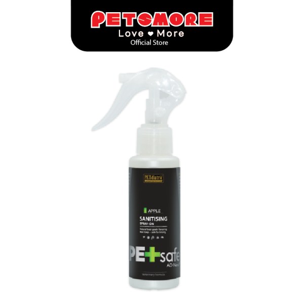 Petdiatric AD Nano Petsafe Spray Apple Dry Shampoo for Cats & Dogs (100ml)
