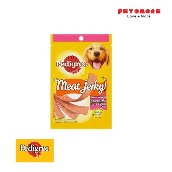 Pedigree Meat Jerky Ham & Cheese Dog Treats (80g)