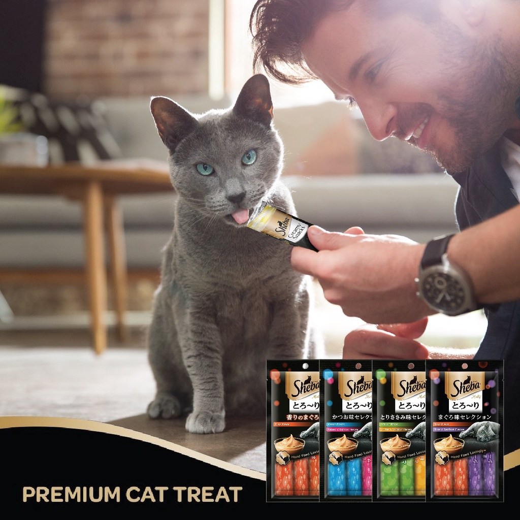 Sheba Melty Cat Snack - Tuna & Tuna and Seafood 48g (12gx4) X 1 PACK - Image 2