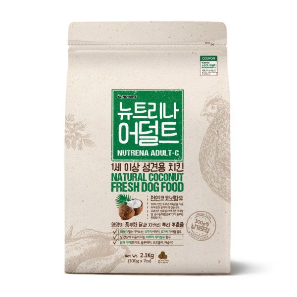 Nutrena Adult Dog Dry Food Coconut - Chicken (2.1kg)