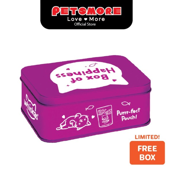 WHISKAS Tasty Mix 70g Promo Pack (Mixed Variety) - 12 pcs with Metal Box