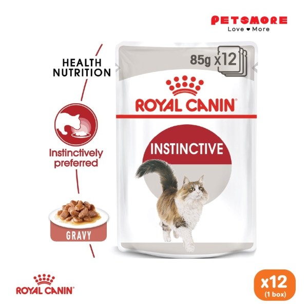 ROYAL CANIN Instinctive Adult Wet (85g x 12 Pouches) Cat Food Makanan Kucing - Feline Health Nutrition