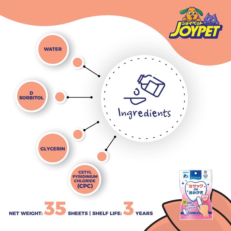JOYPET Everydent Fingerstall For Dog Cat Brushing Teeth (35pcs) - Image 4