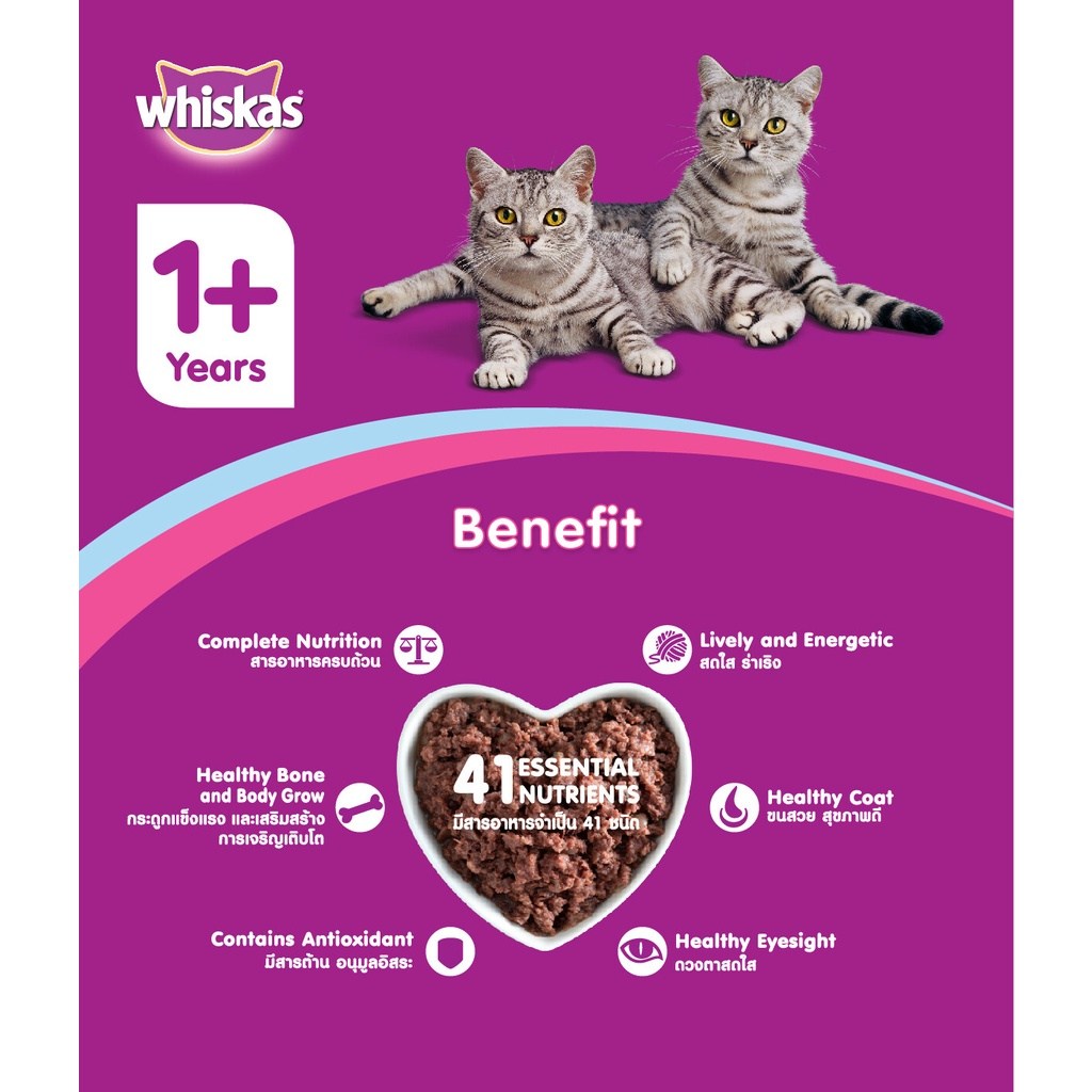 WHISKAS Mackerel and Sardine Can 400g x 24 [Carton] /Cat Food / Cat Wet Food / Cat Canned Food / Makanan Kucing - Image 2