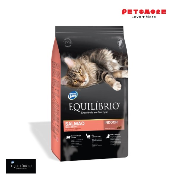 EQUILIBRIO Adult Cats Salmon (Indoor) 33/18 1.5kg / Cat Food / Makanan Kucing