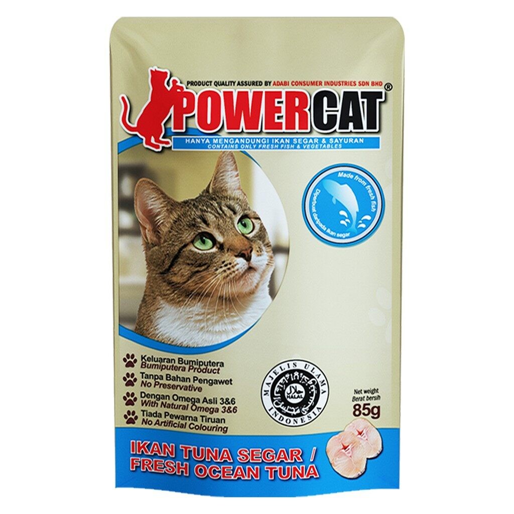 POWER CAT Fresh Ocean Tuna - 85g (24 in a pack) / Cat Food / Cat Wet Food / Makanan Kucing - Image 2