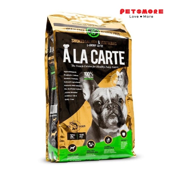 ALA CARTE Grain Free Formula Smoked Salmon & Vegetables 8kg / Dog Food / Dog Dry Food