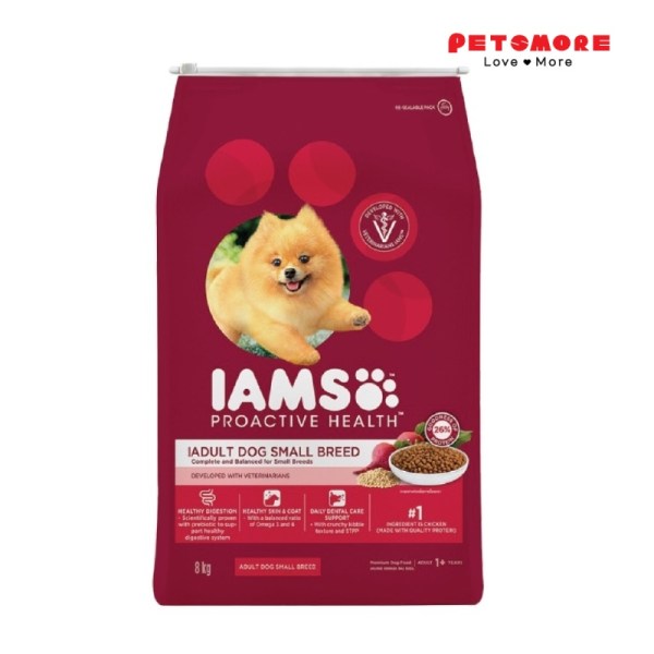 IAMS Dog Adult Small Breed 8kg / Dog Dry Food