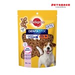 PEDIGREE Dentastix Chewy Chunx Dog Treats – Mini Dog Treat in Smoky Chicken Flavor 68g / Dental Treats
