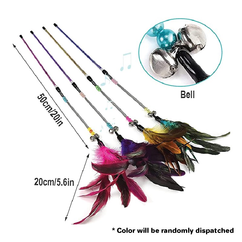 Cat Toy Feather Wand / Cat Teaser - Image 3
