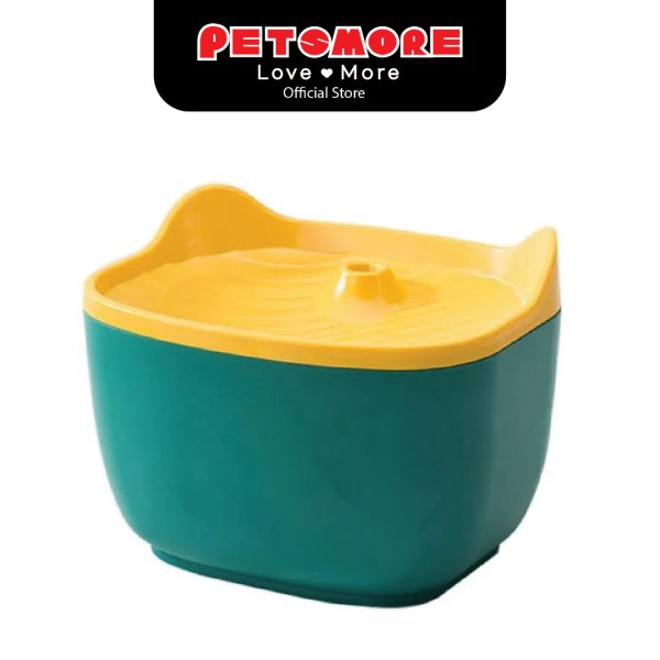 Petido Automatic Cat Water Fountain - Green/Yellow (2.5L)