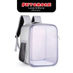 PET-iDO Pet Backpack Breathable Square Transparent - Grey