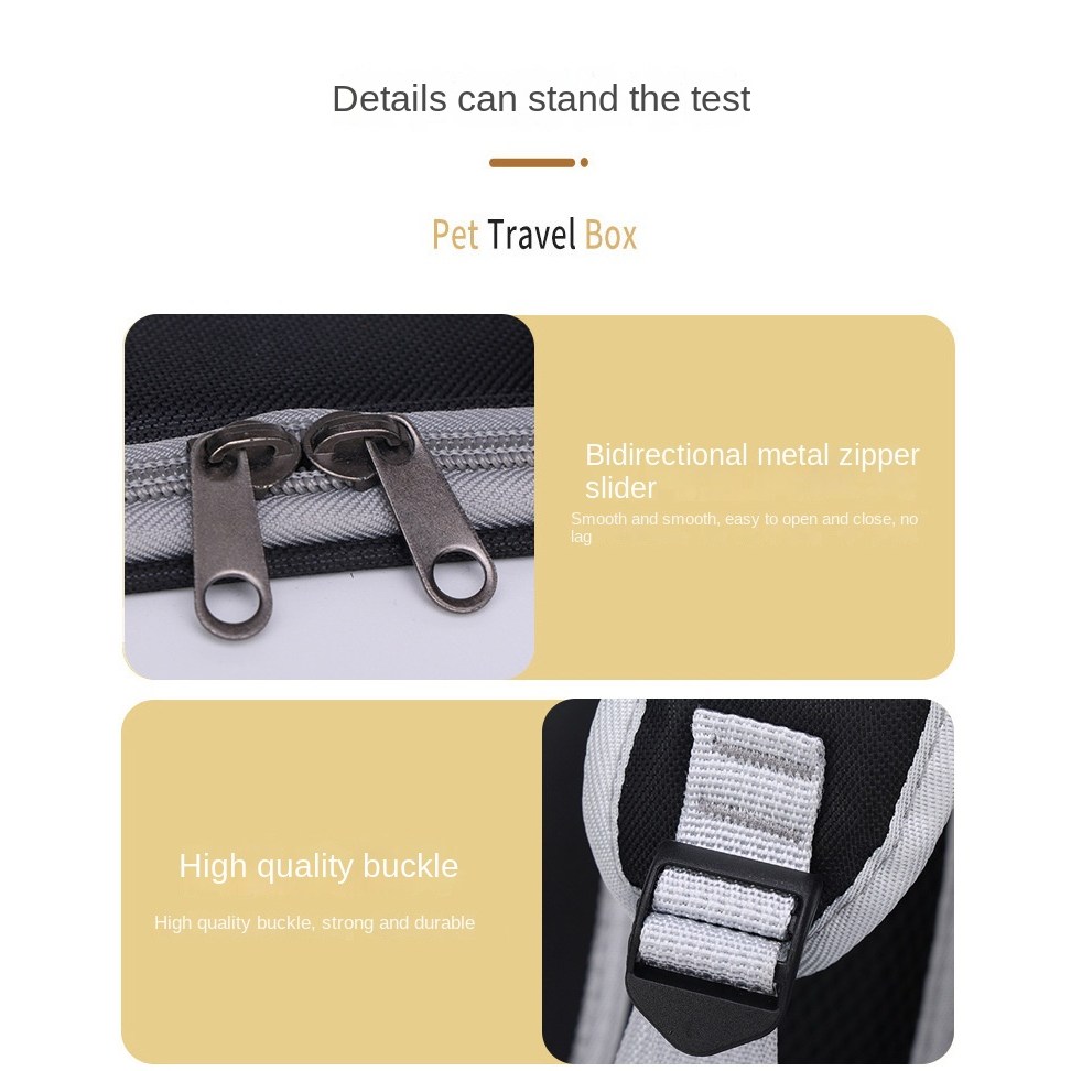 Petido Pet Backpack Square Space Capsule - Black - Image 5