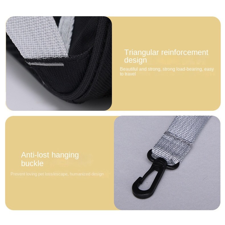 Petido Pet Backpack Square Space Capsule - Black - Image 6