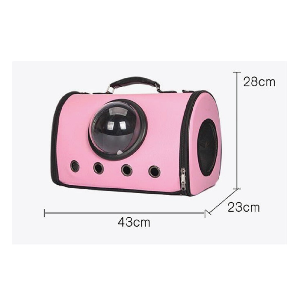 Petido Pet PU Shoulder Space Carrier Bag - Yellow - Image 3